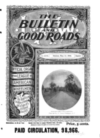 The Bulletin And Good Roads, Vol 27, No 19 cover