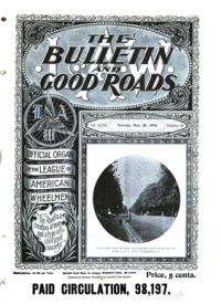 The Bulletin And Good Roads, Vol 27, No 20 cover