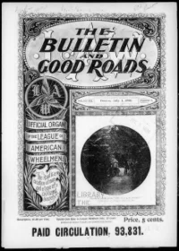 L. A. W. Bulletin and Good Roads, Vol 28, No 1 cover