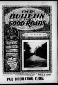 L. A. W. Bulletin and Good Roads, Vol 28, No 10 cover