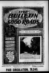 L. A. W. Bulletin and Good Roads, Vol 28, No 14 cover