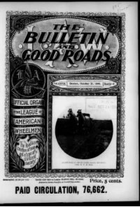 L. A. W. Bulletin and Good Roads, Vol 28, No 17 cover