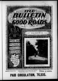 L. A. W. Bulletin and Good Roads, Vol 28, No 18 cover