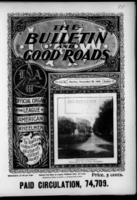 L. A. W. Bulletin and Good Roads, Vol 28, No 22 cover