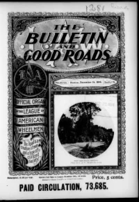 L. A. W. Bulletin and Good Roads, Vol 28, No 25 cover