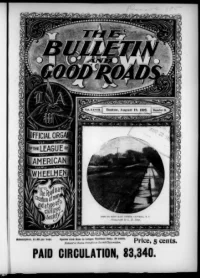 L. A. W. Bulletin and Good Roads, Vol 28, No 8 cover