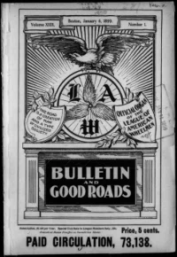 L. A. W. Bulletin and Good Roads, Vol 29, No 1 cover