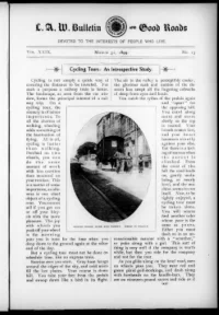 L. A. W. Bulletin and Good Roads, Vol 29, No 13 cover