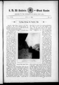 L. A. W. Bulletin and Good Roads, Vol 29, No 14 cover