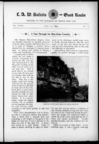 L. A. W. Bulletin and Good Roads, Vol 29, No 15 cover