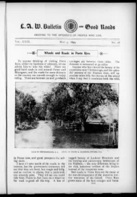 L. A. W. Bulletin and Good Roads, Vol 29, No 18 cover