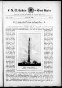 L. A. W. Bulletin and Good Roads, Vol 29, No 21 cover