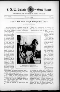 L. A. W. Bulletin and Good Roads, Vol 29, No 22 cover