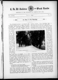 L. A. W. Bulletin and Good Roads, Vol 29, No 27 cover
