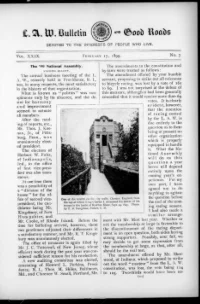 L. A. W. Bulletin and Good Roads, Vol 29, No 7 cover
