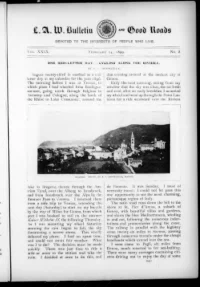 L. A. W. Bulletin and Good Roads, Vol 29, No 8 cover