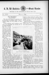 L. A. W. Bulletin and Good Roads, Vol 29, No 9 cover