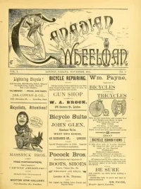 The Canadian Wheelman, Vol 1, No 3 cover