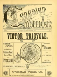 The Canadian Wheelman, Vol 1, No 7 cover