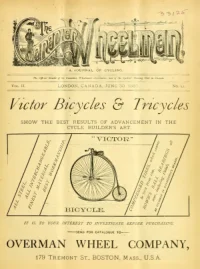 The Canadian Wheelman, Vol 2, No 11 cover