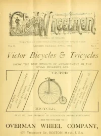 The Canadian Wheelman, Vol 2, No 7 cover