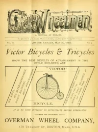 The Canadian Wheelman, Vol 2, No 9 cover