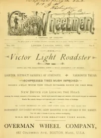 The Canadian Wheelman, Vol 3, No 6 cover