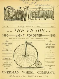 The Canadian Wheelman, Vol 3, No 7 cover