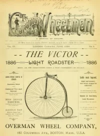 The Canadian Wheelman, Vol 3, No 8 cover