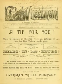 The Canadian Wheelman, Vol 4, No 5 cover