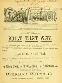 The Canadian Wheelman, Vol 4, No 6 cover