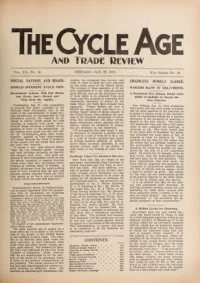 The Cycle Age And Trade Review, Vol 20, No 10 cover