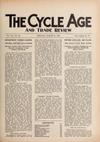 The Cycle Age And Trade Review, Vol 20, No 19 cover