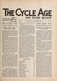 The Cycle Age And Trade Review, Vol 20, No 3 cover