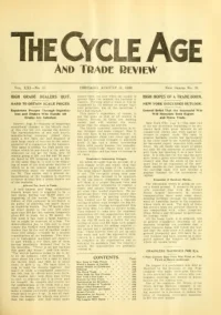 The Cycle Age And Trade Review, Vol 21, No 38 cover