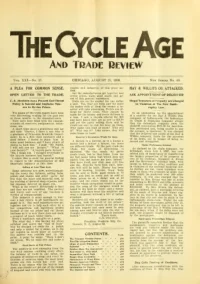 The Cycle Age And Trade Review, Vol 21, No 40 cover