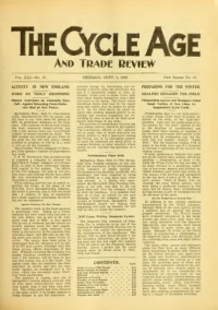 The Cycle Age And Trade Review, Vol 21, No 42 cover