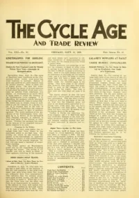 The Cycle Age And Trade Review, Vol 21, No 43 cover