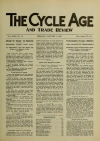 The Cycle Age And Trade Review, Vol 22, No 59 cover