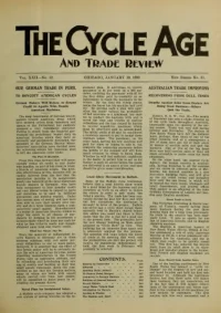The Cycle Age And Trade Review, Vol 22, No 61 cover
