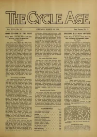 The Cycle Age And Trade Review, Vol 22, No 71 cover