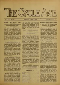 The Cycle Age And Trade Review, Vol 22, No 74 cover
