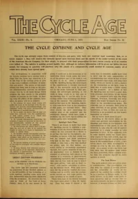 The Cycle Age And Trade Review, Vol 23, No 80 cover