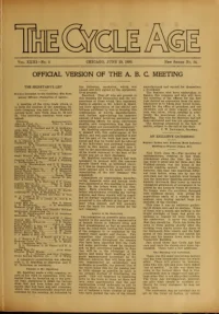 The Cycle Age And Trade Review, Vol 23, No 84 cover