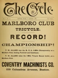 The Cycle, Vol 1, No 19 cover