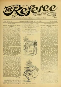 The Referee, Vol 11, No 20 cover