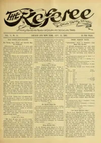 The Referee, Vol 11, No 21 cover