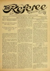 The Referee, Vol 11, No 6 cover