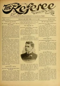 The Referee, Vol 11, No 7 cover