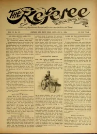 The Referee, Vol 12, No 13 cover